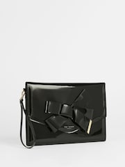 Ted Baker Black Nikkey Knot Bow Envelope Purse - Image 1 of 6