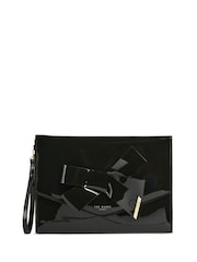 Ted Baker Black Nikkey Knot Bow Envelope Purse - Image 3 of 6