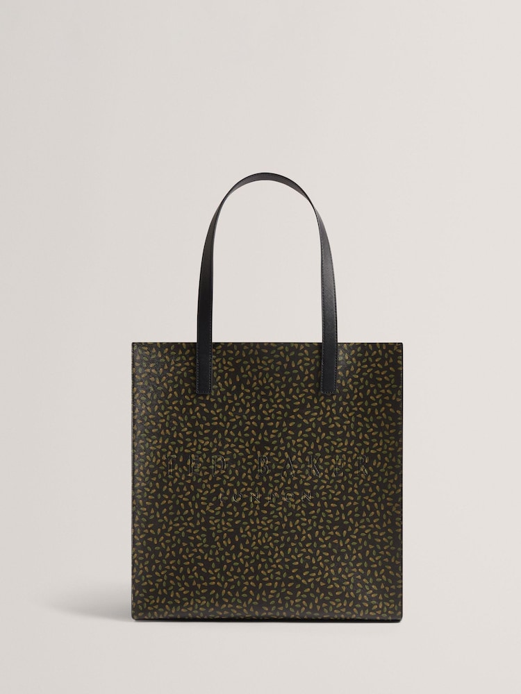 Ted Baker Black Large Darshay Ditsy Printed Icon Bag - Image 1 of 6