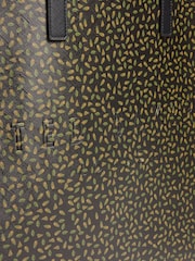 Ted Baker Black Large Darshay Ditsy Printed Icon Bag - Image 4 of 6