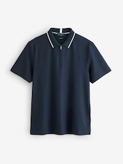 Ted Baker Blue Cophen Short Sleeve Regular T Stitch Polo Shirt - Image 1 of 1