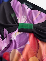 Ted Baker Black Varnia Printed Midi Skirt - Image 8 of 11