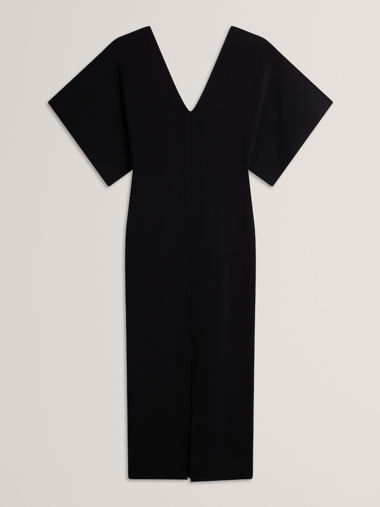 Ted Baker Rebecca V-Neck Knitted Midi Dress - Image 5 of 6