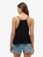 Superdry Black Ladder Trim Cami Top - Image 2 of 5