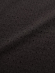 Superdry Black Athletic Essentials Graphic Pointelle 100%  Cotton Cami Top - Image 5 of 5