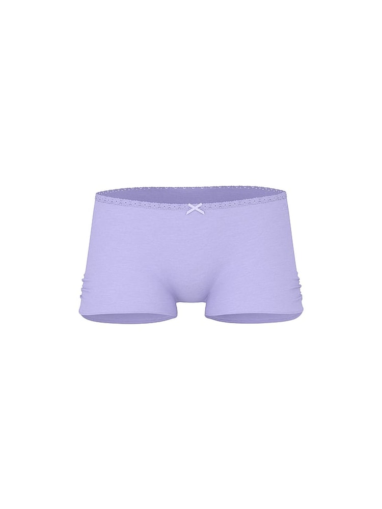 Victoria's Secret PINK Purple Whisper Short Cotton Ruffle Knickers - Image 3 of 3