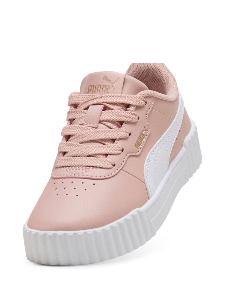 Puma Pink Carina 3.0 Kids Sneakers - Image 2 of 3