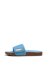 Puma Blue Leadcat 2.0 Palermo Foil Slides - Image 1 of 5