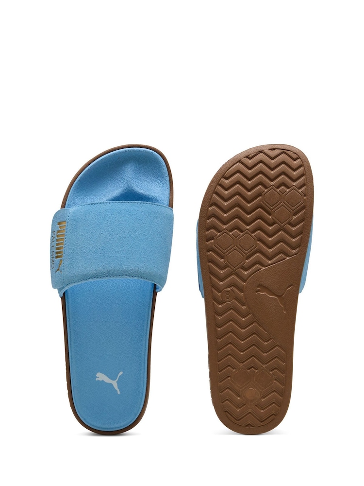 Puma Blue Leadcat 2.0 Palermo Foil Slides - Image 3 of 5