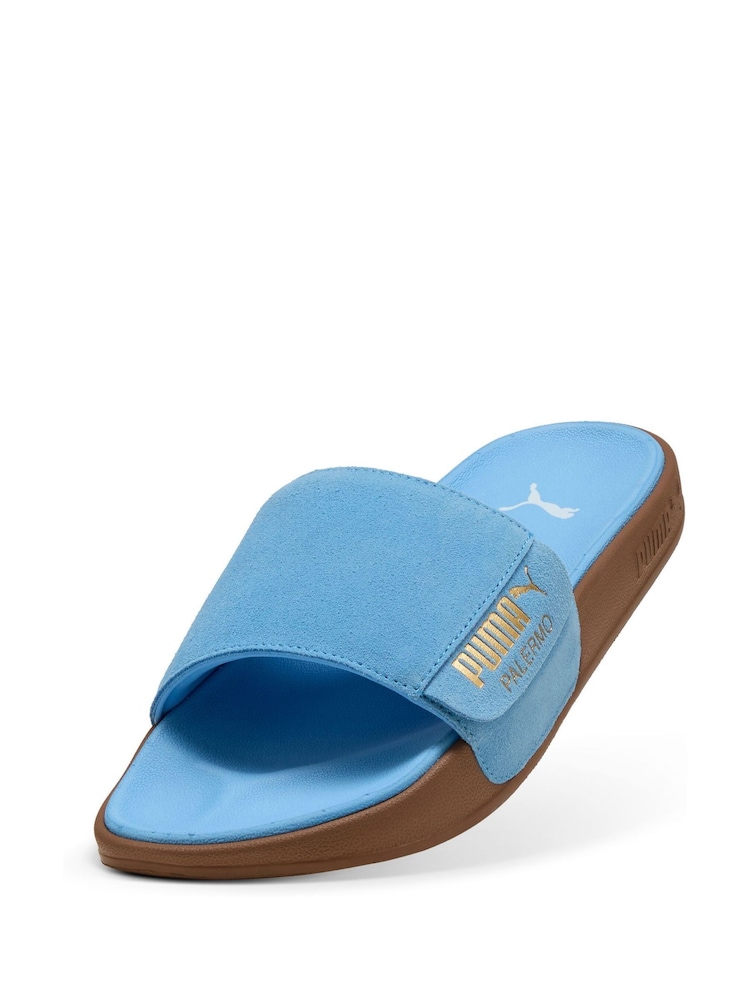 Puma Blue Leadcat 2.0 Palermo Foil Slides - Image 4 of 5