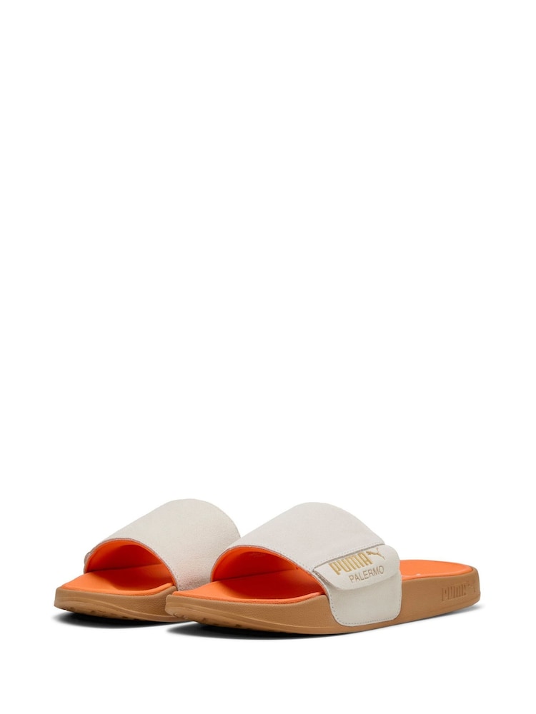 Puma White Leadcat 2.0 Palermo Foil Slides - Image 3 of 4