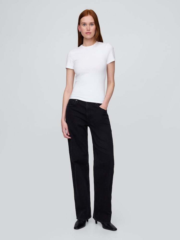 Blanco - Camiseta de punto CloseKnit de Gap - Imagen 1 de 3