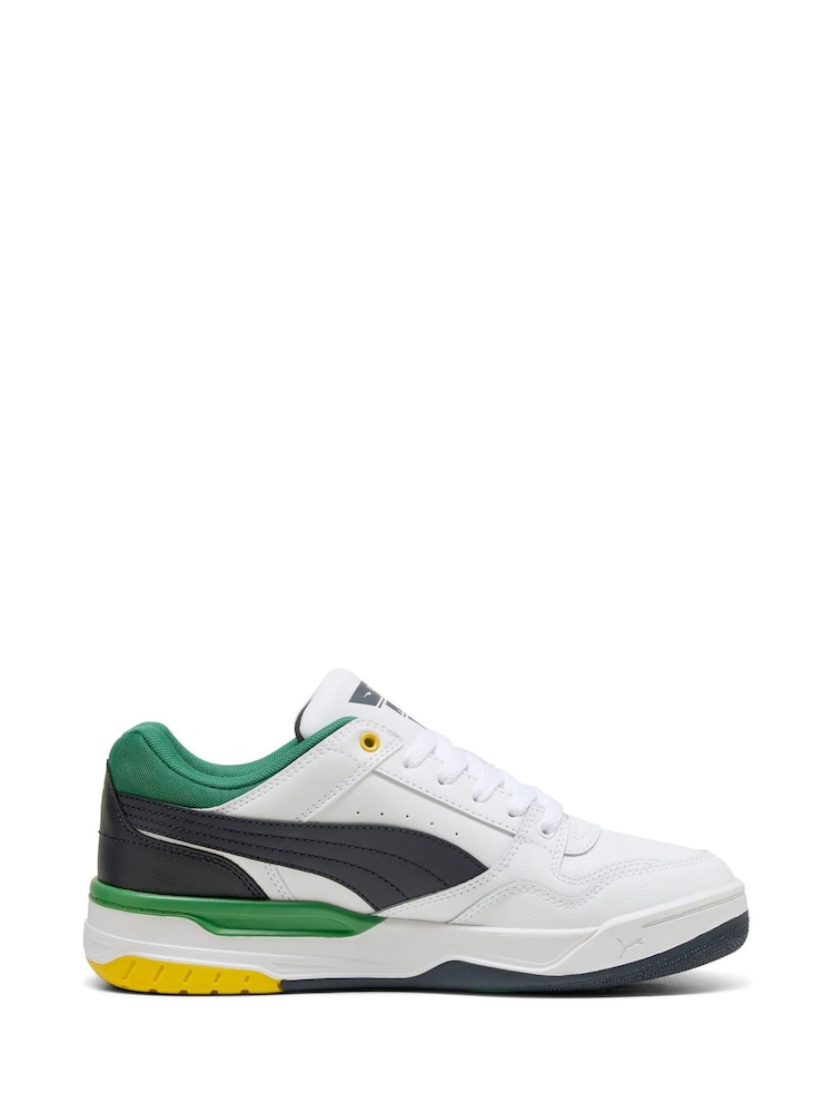 Puma White Ground Rebound Retro Sneakers - Image 1 of 6