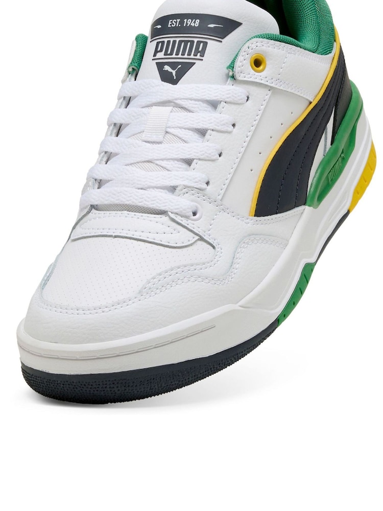 Puma White Ground Rebound Retro Sneakers - Image 6 of 6