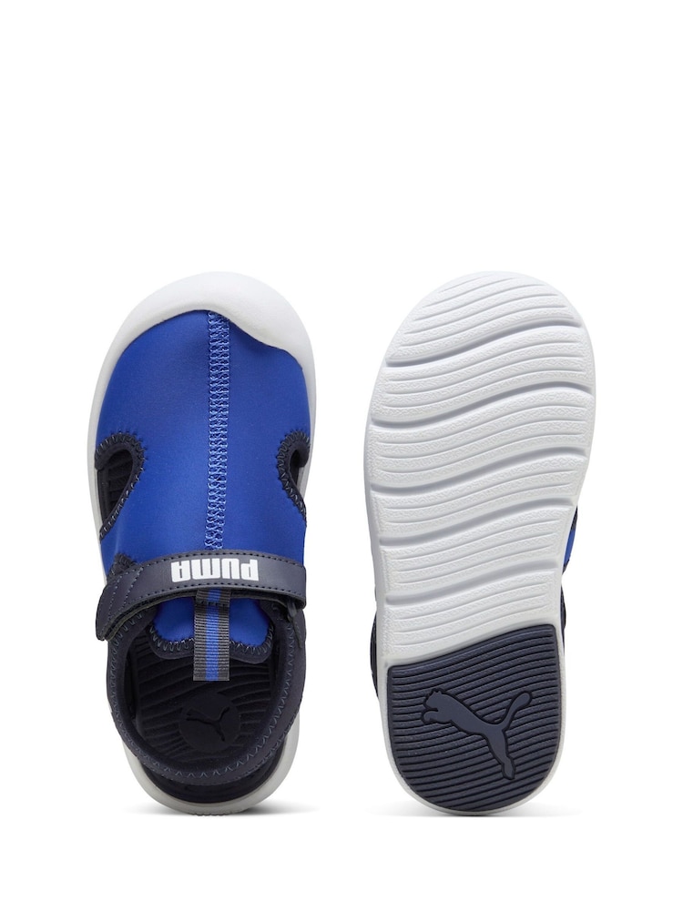 Puma Blue Kids Fun Racer Sandals - Image 4 of 5