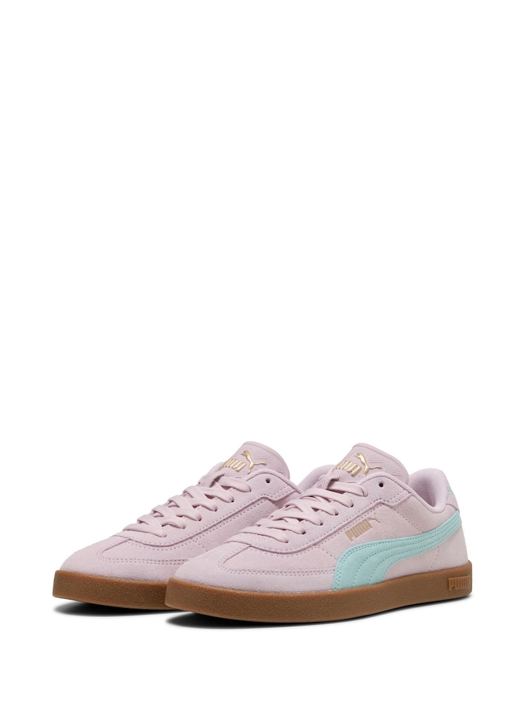 Puma Pink Club II Era Suede Sneakers - Image 2 of 5