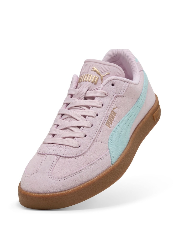 Puma Pink Club II Era Suede Sneakers - Image 3 of 5