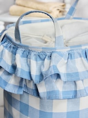 Blue Gingham Frill Laundry Bag - Image 2 of 3