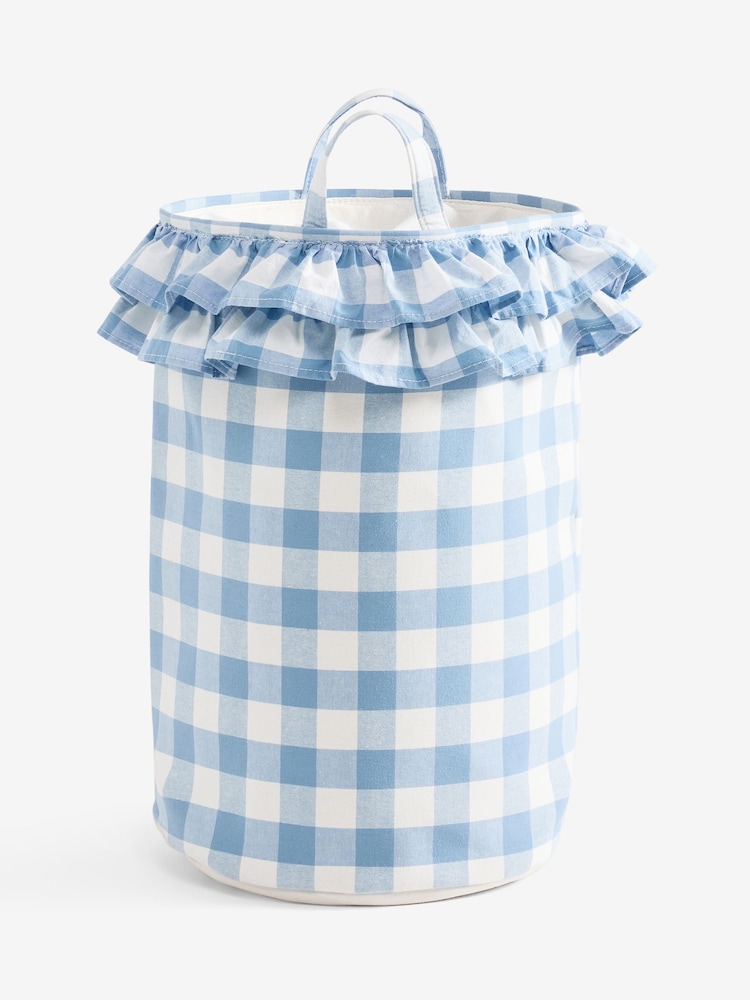 Blue Gingham Frill Laundry Bag - Image 3 of 3