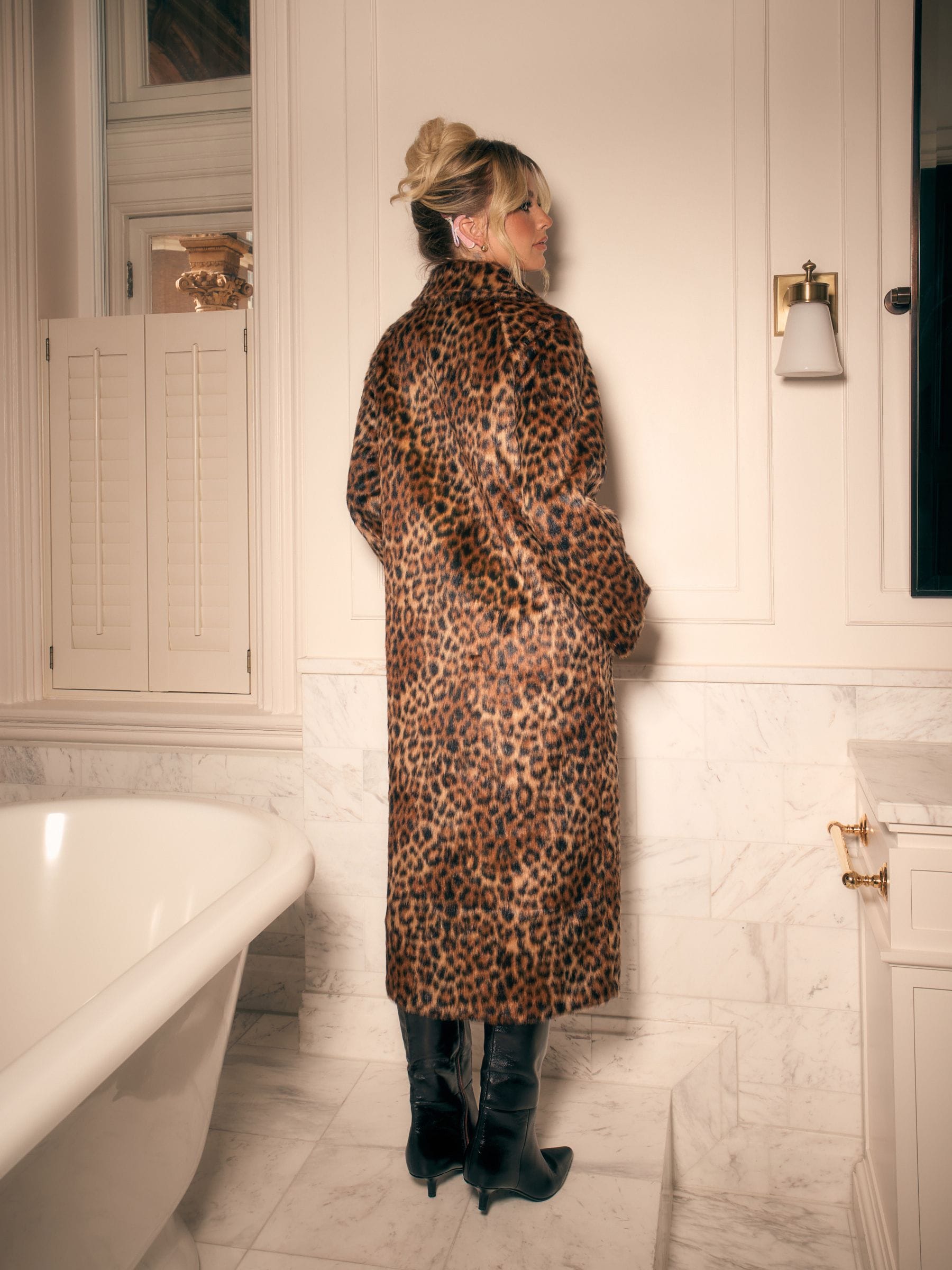 Buy Leopard Print Faux Fur Long Coat from Next South Africa