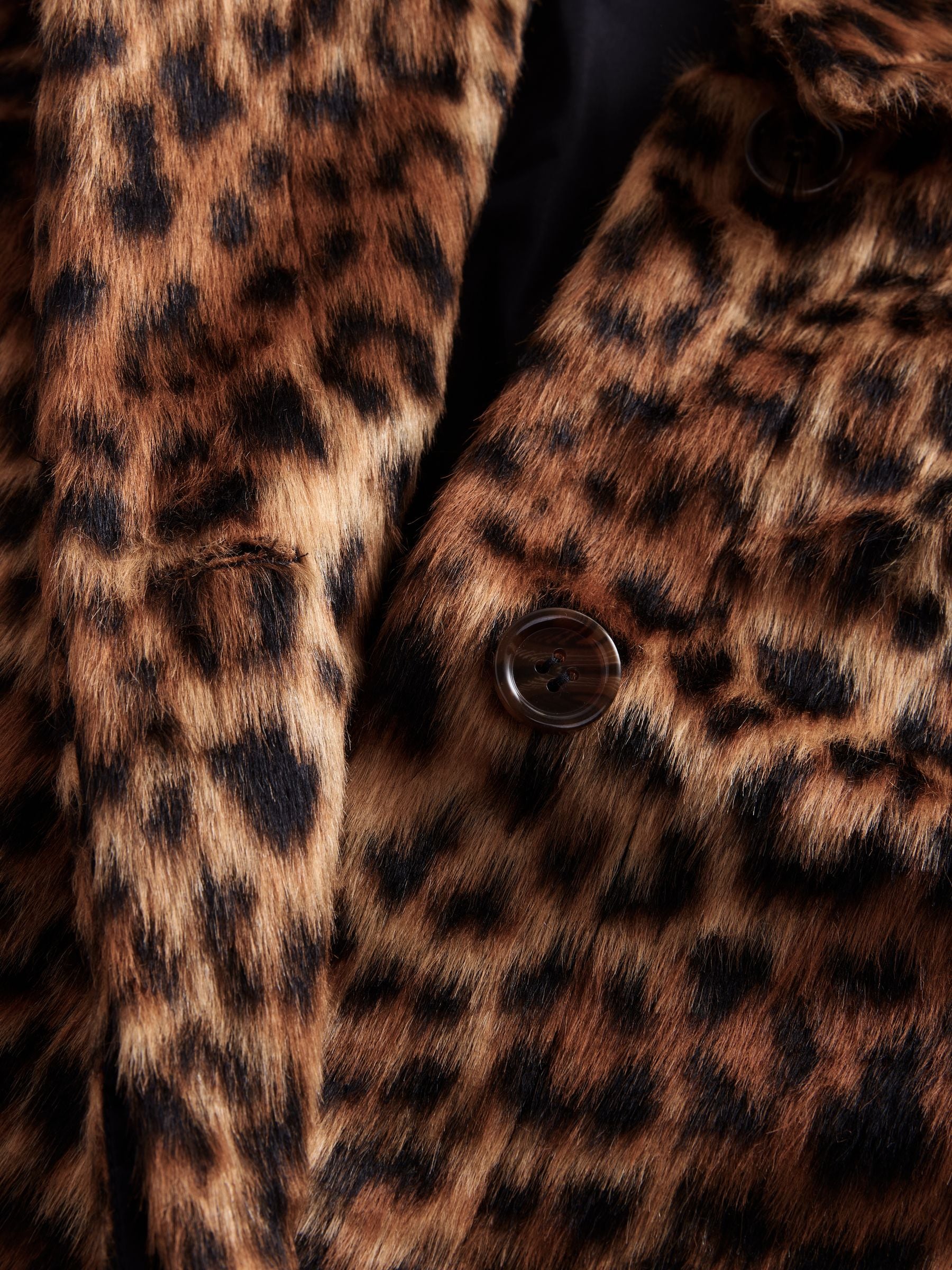 Buy Leopard Print Faux Fur Long Coat from Next USA