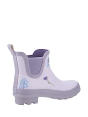 Cotswolds Purple Wildflower Ankle Wellingtons - Image 2 of 4
