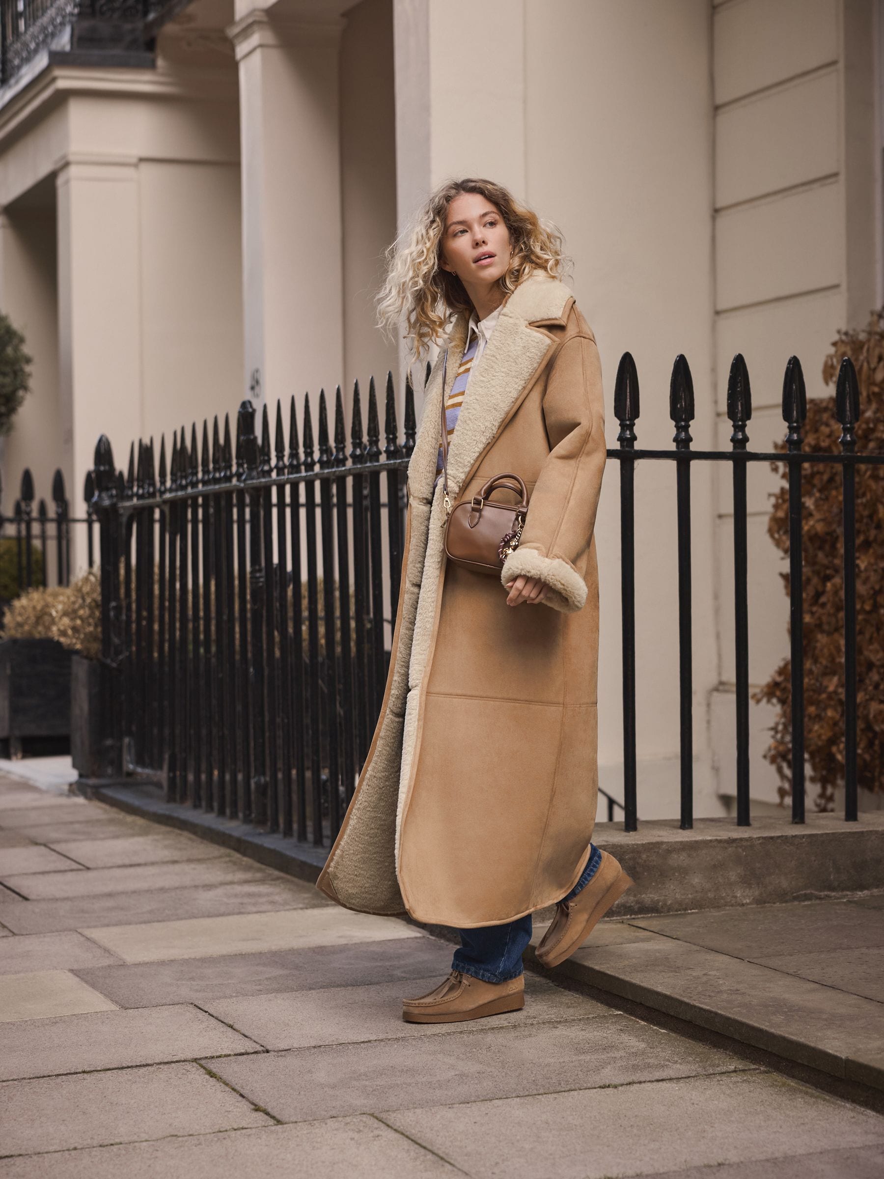 Buy Tan Brown Shearling Maxi Coat from the Next UK online shop