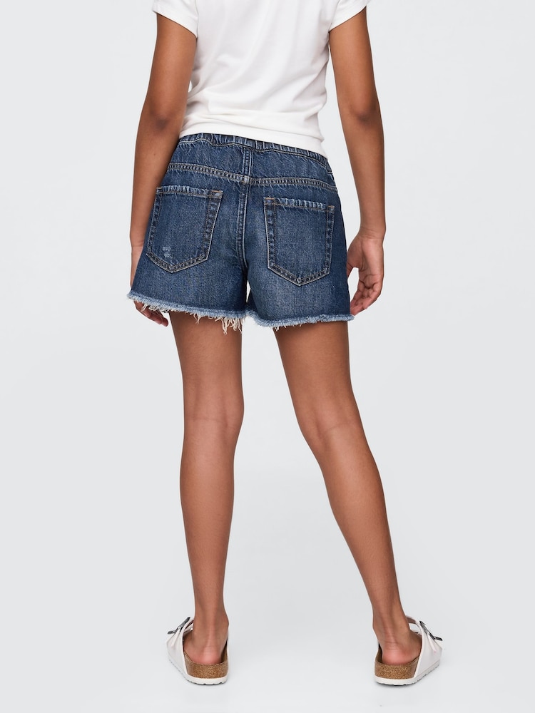 Gap Blue UltraSoft Stride Easy Denim Shorts (4-13yrs) - Image 2 of 5