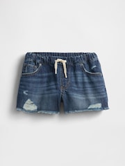 Gap Blue UltraSoft Stride Easy Denim Shorts (4-13yrs) - Image 4 of 5