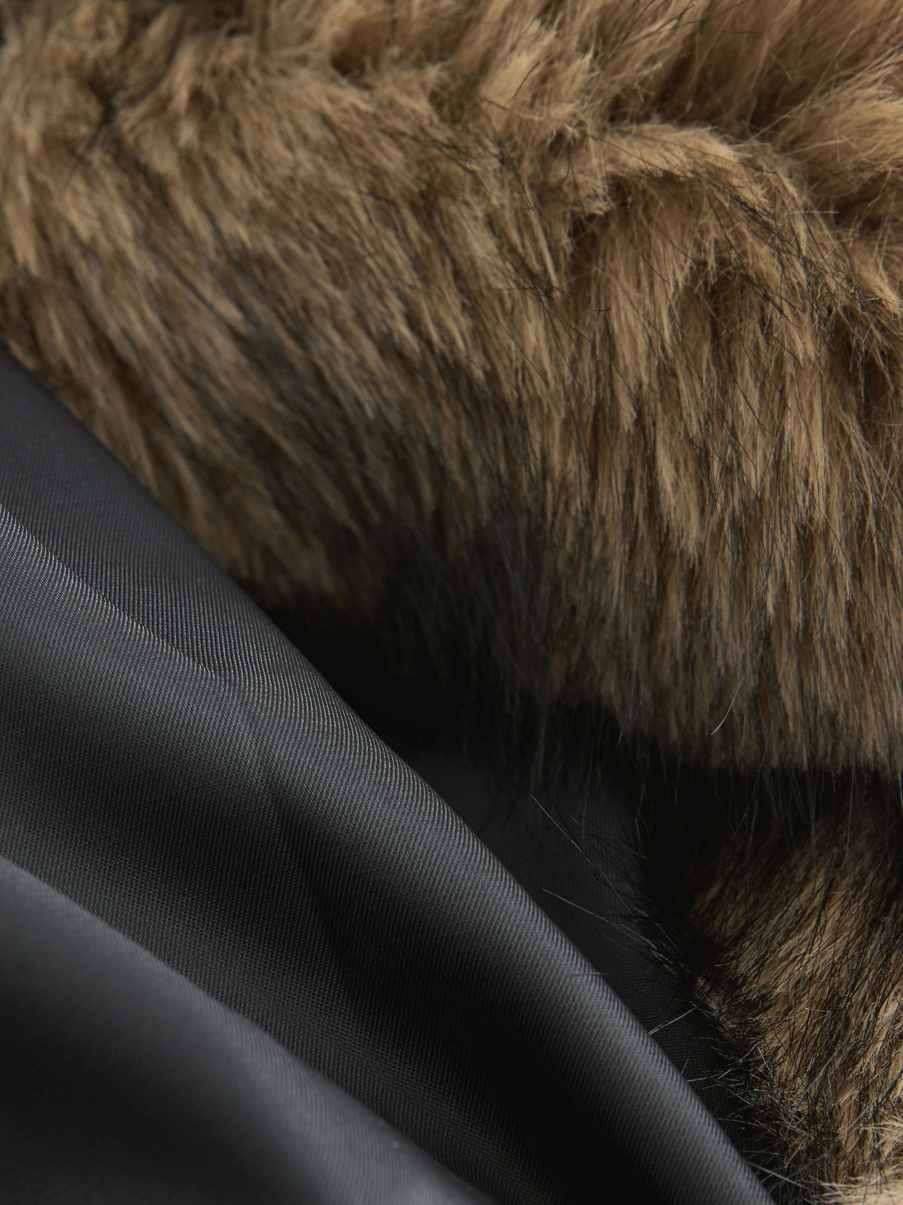 Buy Neutral Faux Fur Zip Through Jacket from Next USA