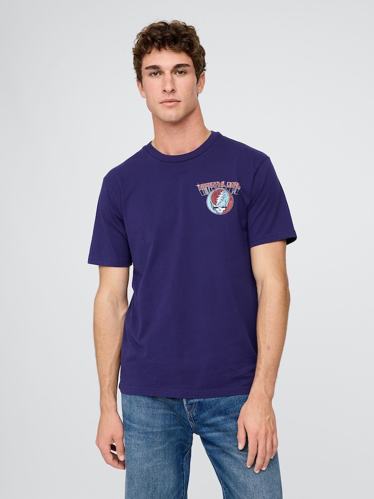 Gap Purple Grateful Dead Relaxed Graphic T-Shirt - Image 1 of 4