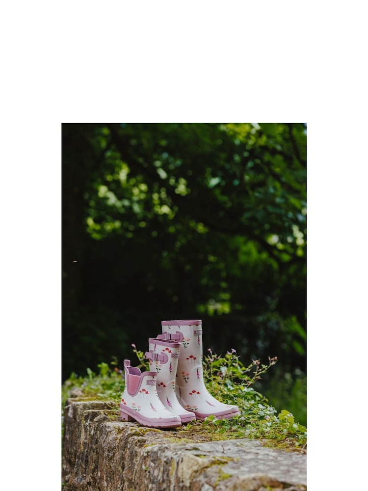 Cotswolds Purple Wildflower Ankle Wellingtons - Image 6 of 6
