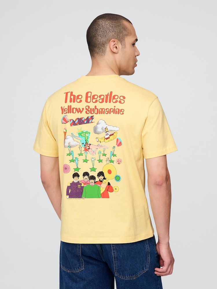 Gap Yellow The Beatles Relaxed Graphic T-Shirt - Image 2 of 5 Gap Yellow The Beatles Relaxed Graphic T-Shirt - Image 2 of 5