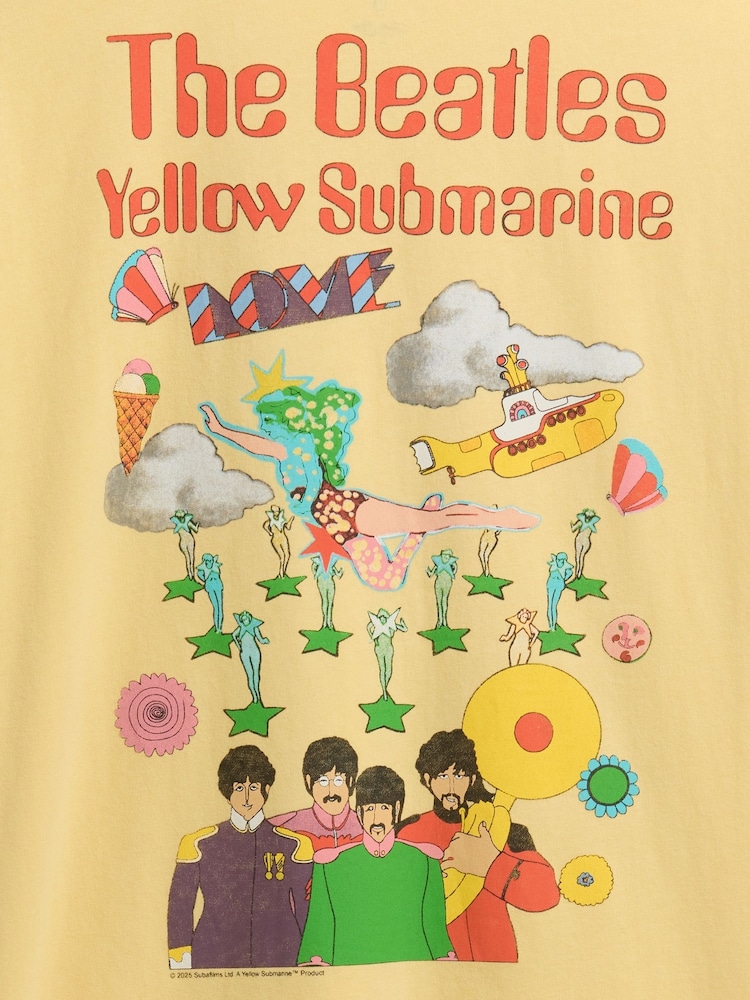 Gap Yellow The Beatles Relaxed Graphic T-Shirt - Image 5 of 5 Gap Yellow The Beatles Relaxed Graphic T-Shirt - Image 5 of 5