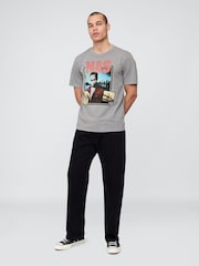 Gap Grey Nas Relaxed Graphic T-Shirt - Image 3 of 5