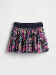 Gap Black Floral Mesh Easy Skort (4-13yrs) - Image 3 of 5