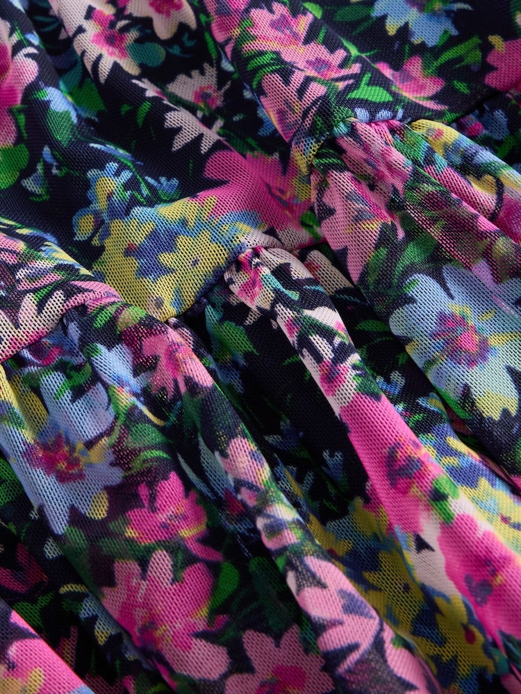 Gap Black Floral Mesh Easy Skort (4-13yrs) - Image 5 of 5