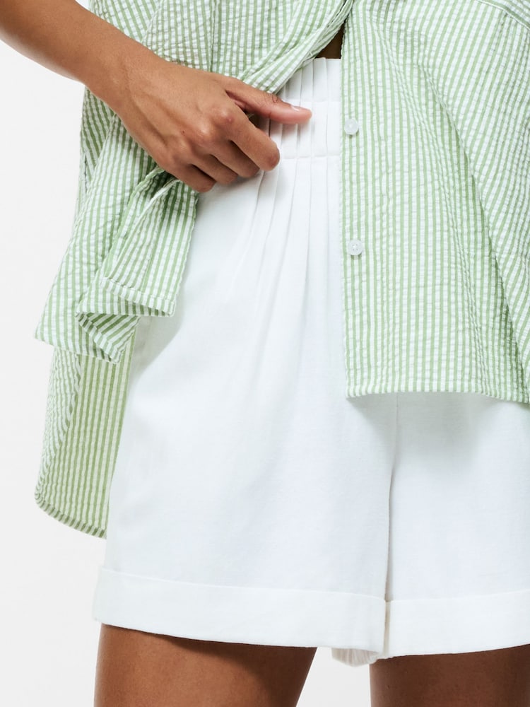French Connection White Ariette Shorts - Image 3 of 3