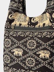 Joe Browns Black Boho Elephant Print Shoulder Bag - Image 3 of 4