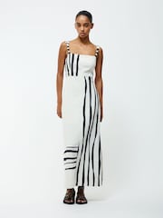 French Connection White Genevieve Ariette Midi Dress - Image 1 of 4