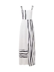 French Connection White Genevieve Ariette Midi Dress - Image 4 of 4
