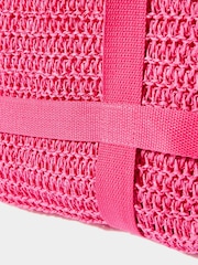 Joe Browns Pink Skinny Scarf Straw Hat and Woven Beach Bag Set - Image 6 of 6