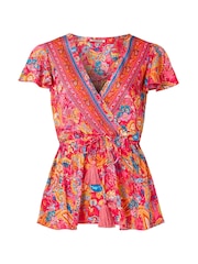 Joe Browns Tropical Palm Print Relaxed Co-Ord Top - Imagen 5 de 5