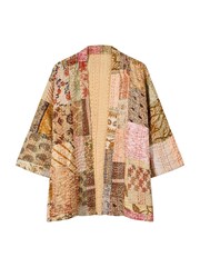 Joe Browns Brown Patchwork Print Kantha Kimono - Image 5 of 5