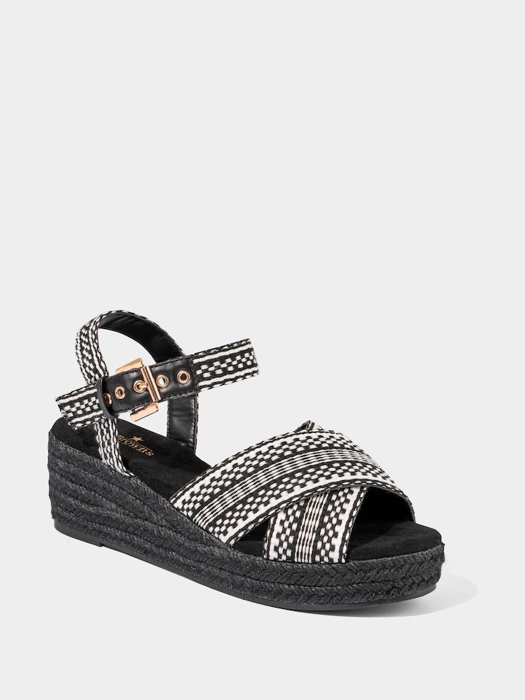 Joe Browns Microsuede Platform Wedge Sandals - صورة 2 من 5