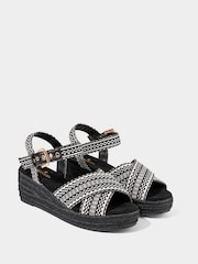 Joe Browns Microsuede Platform Wedge Sandals - صورة 3 من 5