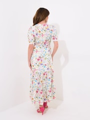 Joe Browns White Vintage Lace Floral Print Maxi Dress - Image 2 of 5