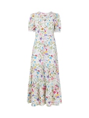 Joe Browns White Vintage Lace Floral Print Maxi Dress - Image 5 of 5