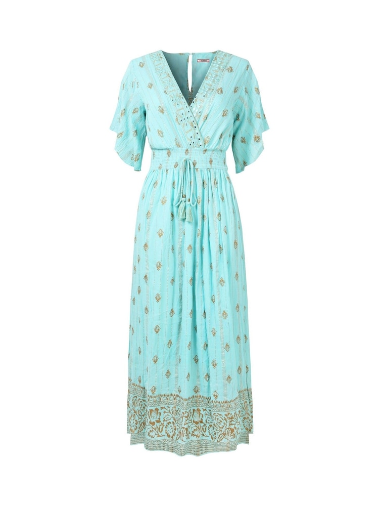 Joe Browns Green Embellished Boho Border Trim Maxi Dress - Image 7 of 7