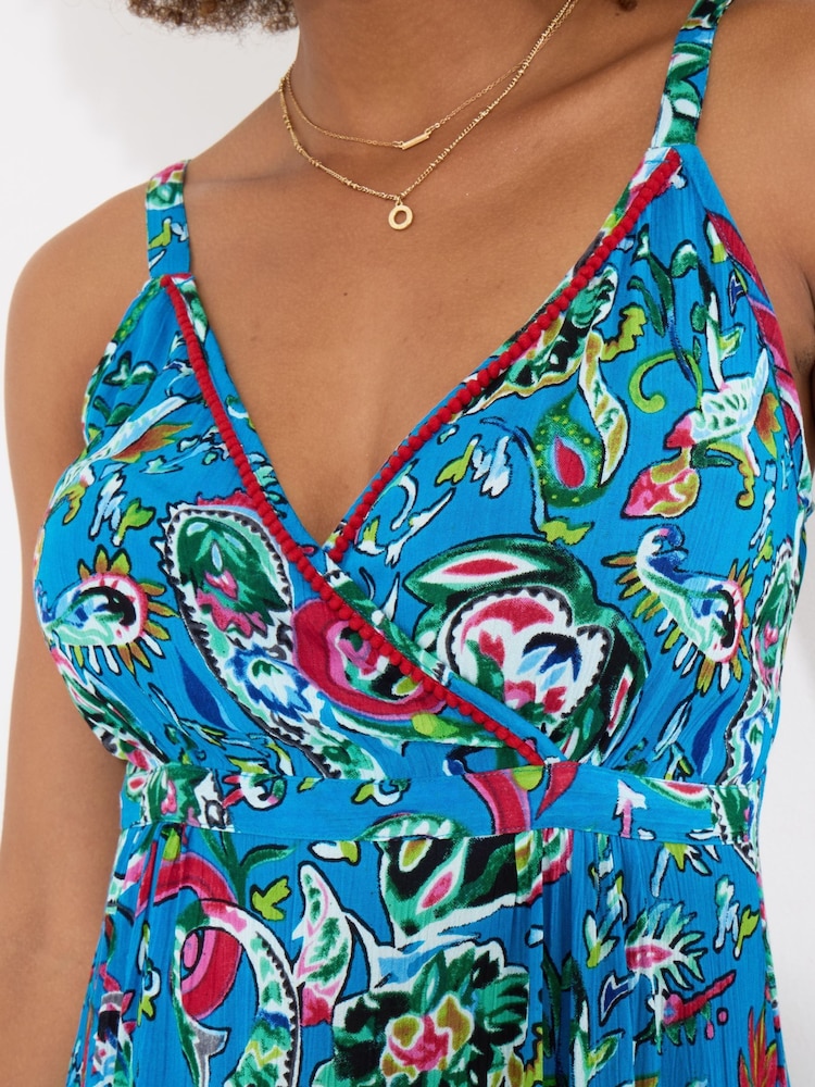 Joe Browns Oversized Floral Pom Pom Trim Strappy Sundress - Imagen 2 de 5 Joe Browns Oversized Floral Pom Pom Trim Strappy Sundress - Imagen 2 de 5